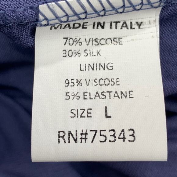 NWT LARA G By Lara Guidotti Floral Silk Viscose Blend Maxi Dress M L XL Blue - Picture 6 of 16